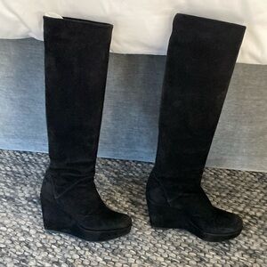 Stuart Weitzman suede wedge boots